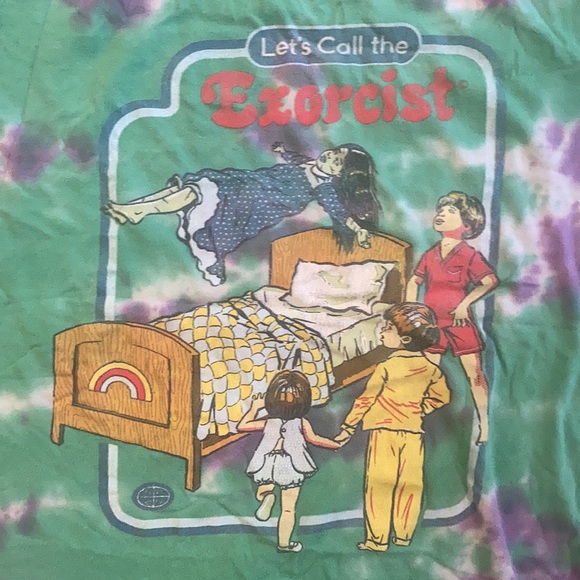 📿🔮 Let’s Call the Exorcist Tie Dye T-Shirt Size Small👻☠️ - Picture 5 of 11